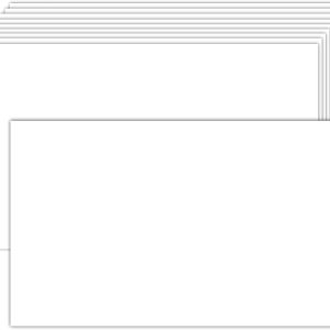 100 Pack White Blank Index Cards 3x5 Unlined Note Cards, Goefun 80lb Heavy Duty Card Stock Thick Paper for Postcards, Photo Paper, Syllable Boards