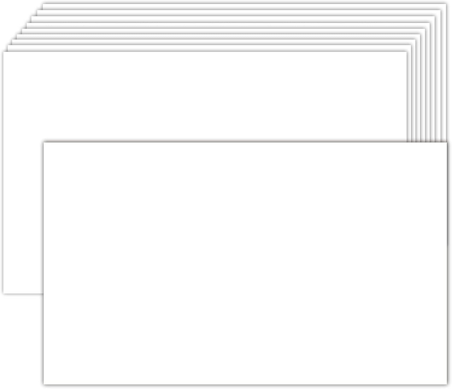 100 Pack White Blank Index Cards 3x5 Unlined Note Cards, Goefun 80lb Heavy Duty Card Stock Thick Paper for Postcards, Photo Paper, Syllable Boards