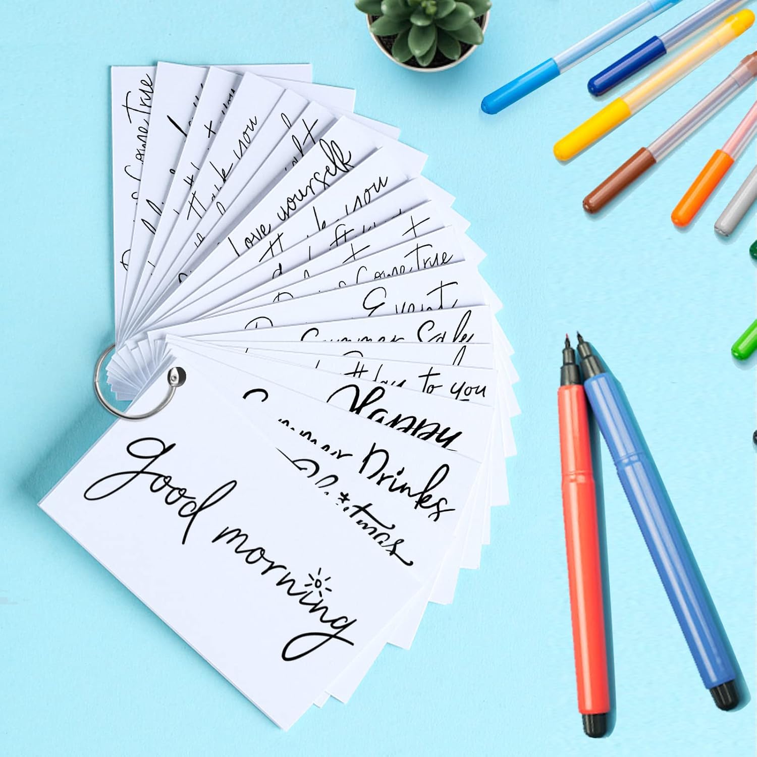 100 Pack White Blank Index Cards 3x5 Unlined Note Cards, Goefun 80lb Heavy Duty Card Stock Thick Paper for Postcards, Photo Paper, Syllable Boards - Image 5